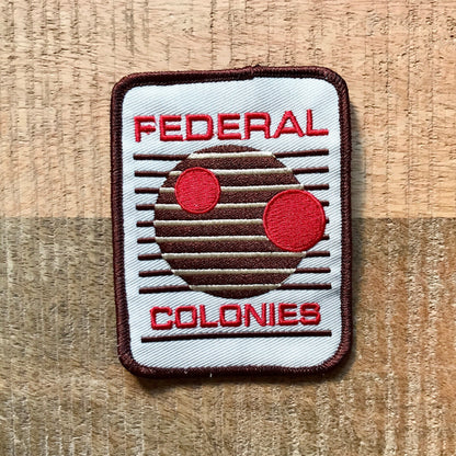 Total Recall Federal Colonies Uniform Embroidered Patch Sew On Iron On Badge Parche DIY Costume Carl Hauser Lori Quaid Demogorgon Patches DP