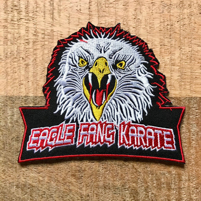 Cobra Kai Eagle Fang Dojo Embroidered Sew On Iron On Patch Badge Daniel San LaRusso Costume DIY Miyagi-Do Karate Kid - Demogorgon Patches
