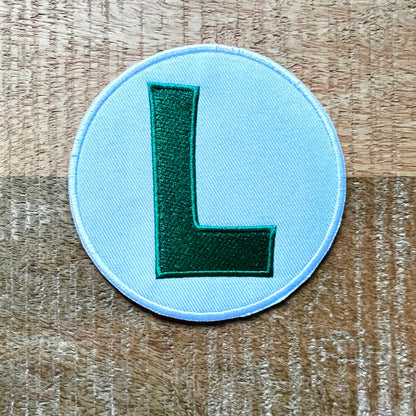 Super Mario Bros Luigi Hat Embroidered Patch Sew On Iron On Badge Parche DIY Costume Uniform Kart World Party Mansion 2 3 Demogorgon Patches