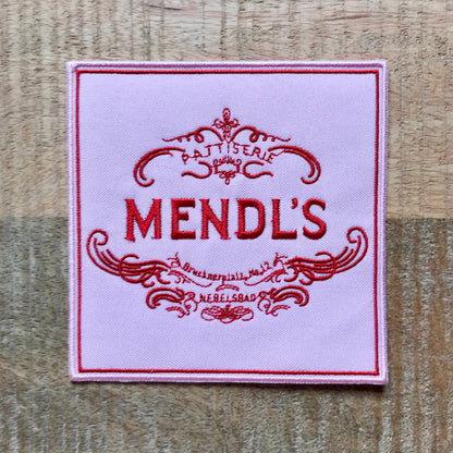 The Grand Budapest Hotel Mendl’s Pattiserie Patch Embroidered Sew On Iron On Badge DIY Costume Wes Anderson Zero Moustafa Nebelsbad Cake Box