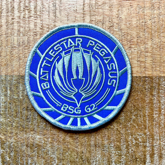 Battlestar Galactica Pegasus BSG 62 Uniform Embroidered Patch Iron On Sew Badge DIY TV Helena Cain Barry Garner Costume Prop Trs Kara Thrace