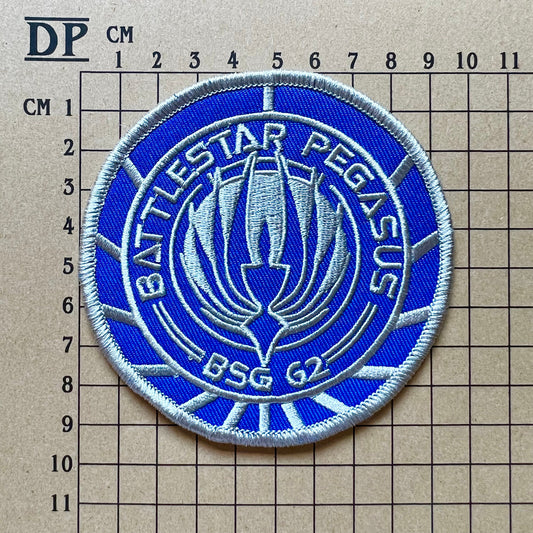 Battlestar Galactica Pegasus BSG 62 Uniform Embroidered Patch Iron On Sew Badge DIY TV Helena Cain Barry Garner Costume Prop Trs Kara Thrace