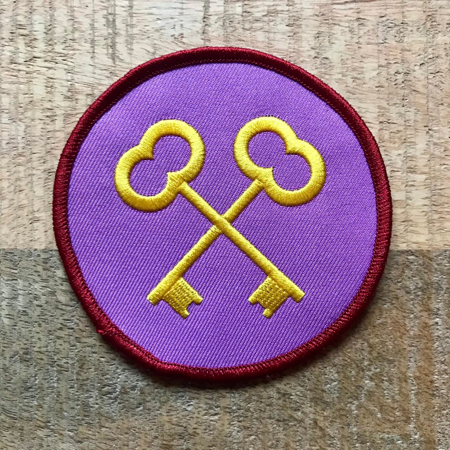 The Grand Budapest Hotel The Society of the Crossed Keys Patch Embroidered Sew On Iron On Badge DIY Costume Wes Anderson Zero Moustafa - DP