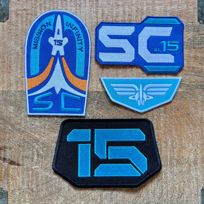 Lightyear Mission Infinity XL15 Uniform Embroidered Patch Iron On Sew Badge Star Command Prop DIY Pixar Buzz Alisha Izzy Hawthorne Sox Zurg