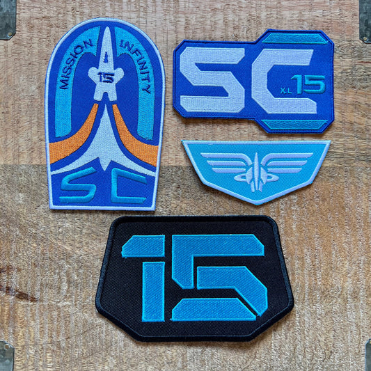 Lightyear Mission Infinity XL15 Uniform Embroidered Patch Iron On Sew Badge Star Command Prop DIY Pixar Buzz Alisha Izzy Hawthorne Sox Zurg