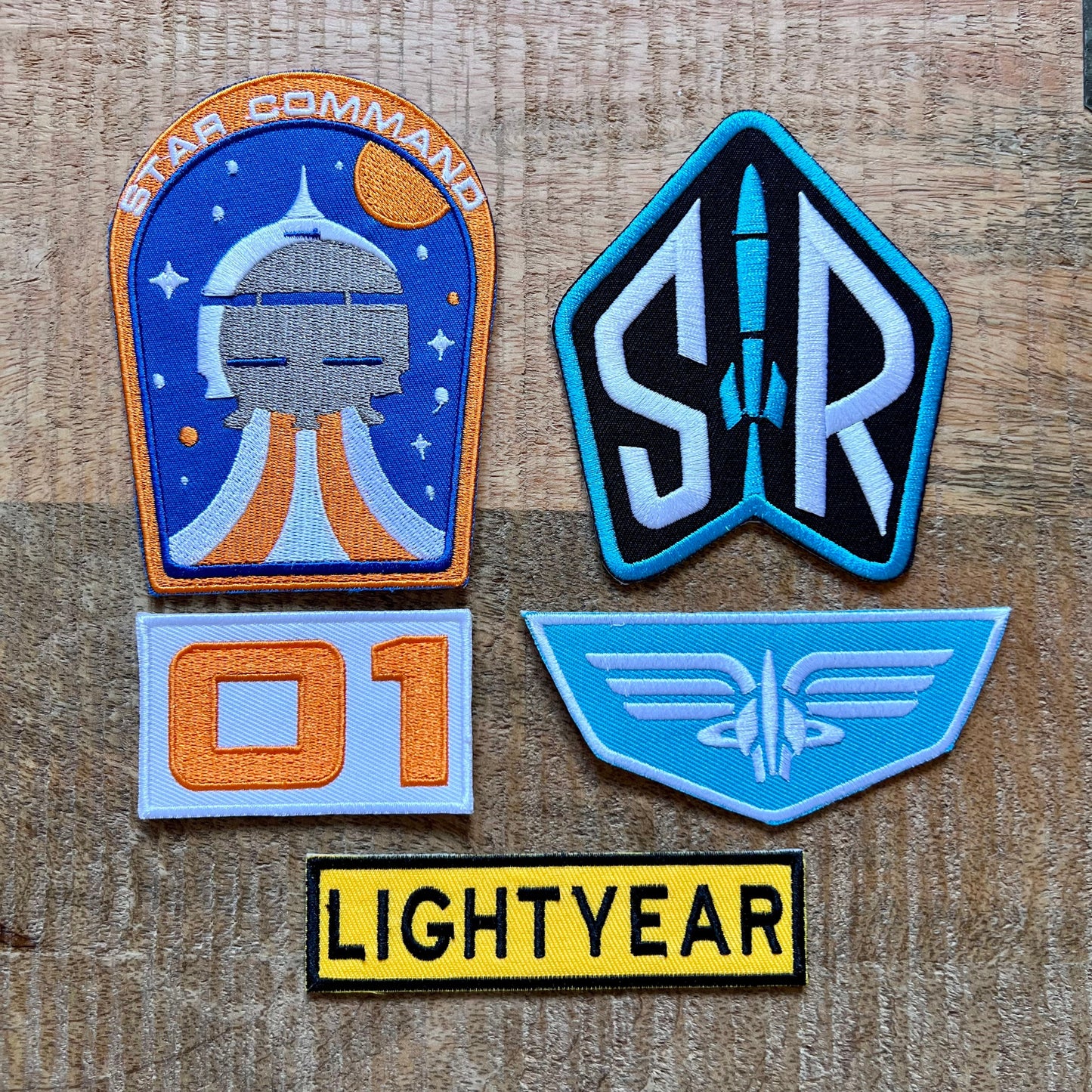 Lightyear Space Ranger Radish Mission Uniform Embroidered Patch Iron On Sew Badge Star Command Prop DIY Pixar Buzz Alisha Hawthorne Sox Zurg