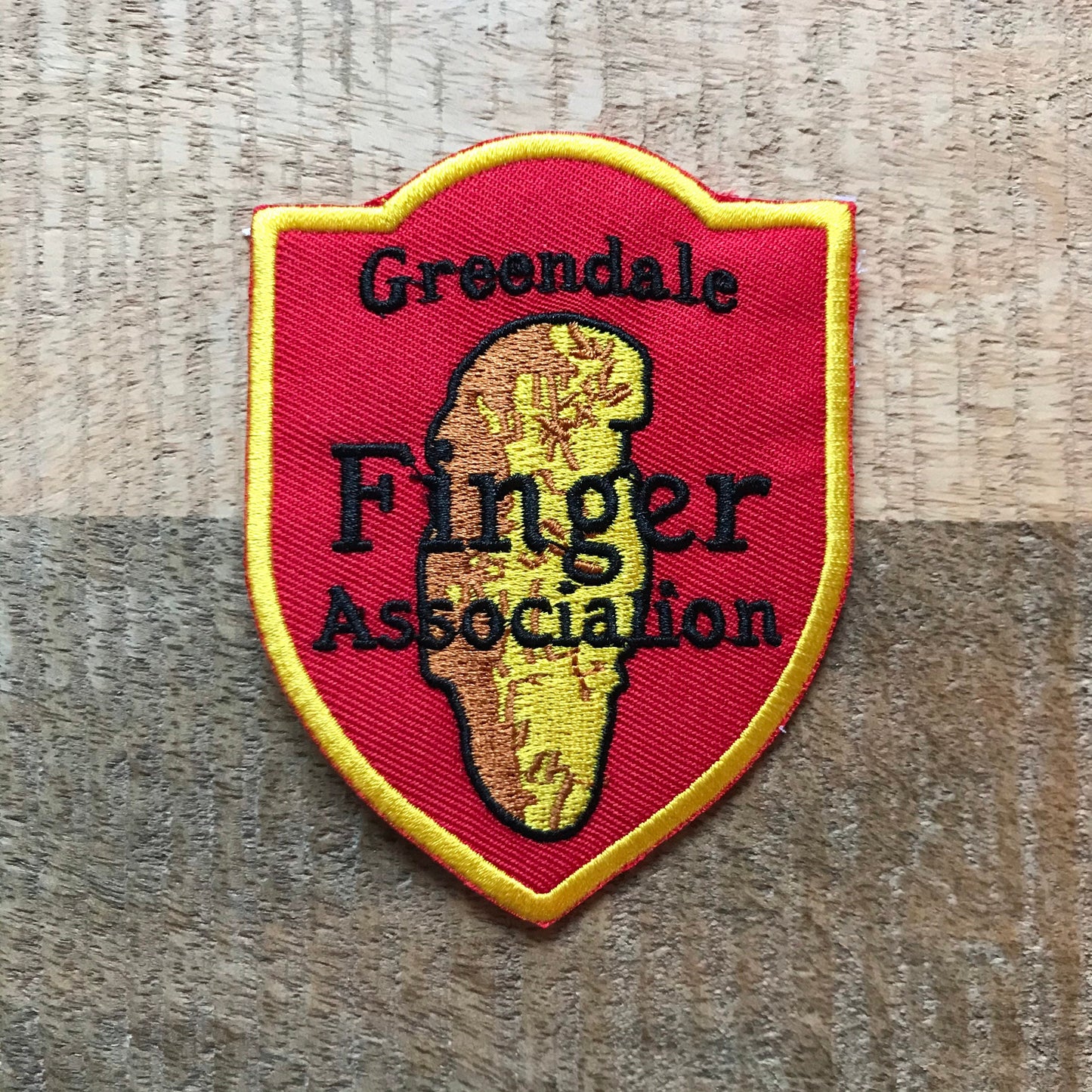 Community Greendale Finger Association Uniform Costume Patch Embroidered Sew On Iron On Badge Parche DIY TV Show Annie Jeff Troy Abed Chang