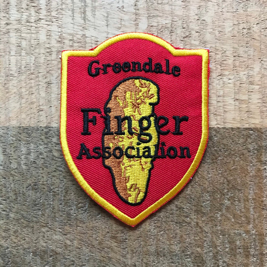Community Greendale Finger Association Uniform Costume Patch Embroidered Sew On Iron On Badge Parche DIY TV Show Annie Jeff Troy Abed Chang