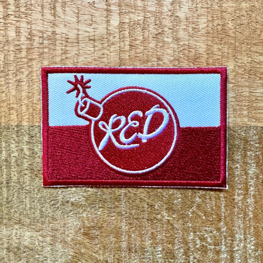 Team Fortress 2 Red Logo Uniform Embroidered Patch Iron On Sew Badge DIY Prop Costume TF2 Reliable Excavation Demolition VS Blu Game Hat Cap