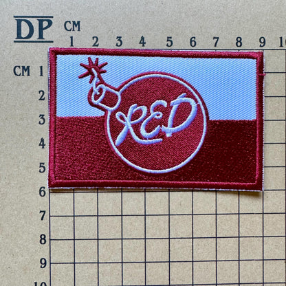 Team Fortress 2 Red Logo Uniform Embroidered Patch Iron On Sew Badge DIY Prop Costume TF2 Reliable Excavation Demolition VS Blu Game Hat Cap