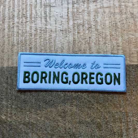 Everything Sucks Welcome To Boring Oregon Embroidered Sew On Iron On Patch Badge Parche DIY Costume - Demogorgon Patches - DP