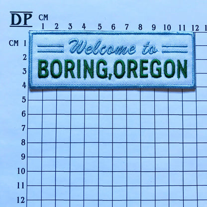 Everything Sucks Welcome To Boring Oregon Embroidered Sew On Iron On Patch Badge Parche DIY Costume - Demogorgon Patches - DP