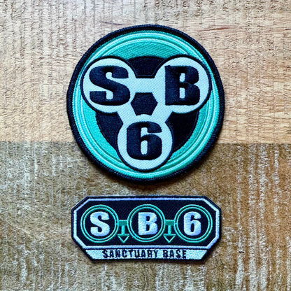 The Doctor Who Sanctuary Base Six SB6 Uniform Embroidered Patch Iron On Sew Badge DIY Prop Space Suit David Tennant Tenth Costume Krop Tor 6