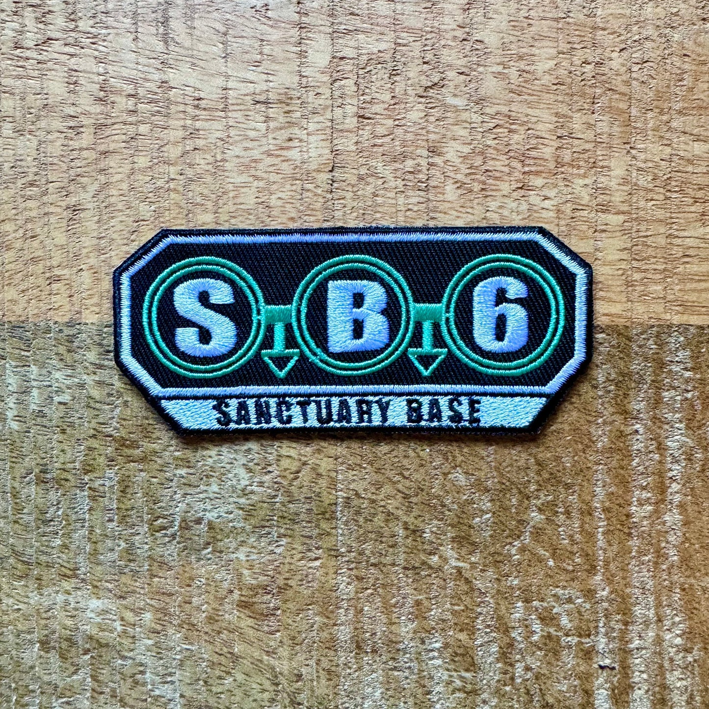 The Doctor Who Sanctuary Base Six SB6 Uniform Embroidered Patch Iron On Sew Badge DIY Prop Space Suit David Tennant Tenth Costume Krop Tor 6