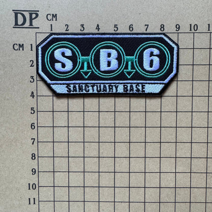 The Doctor Who Sanctuary Base Six SB6 Uniform Embroidered Patch Iron On Sew Badge DIY Prop Space Suit David Tennant Tenth Costume Krop Tor 6