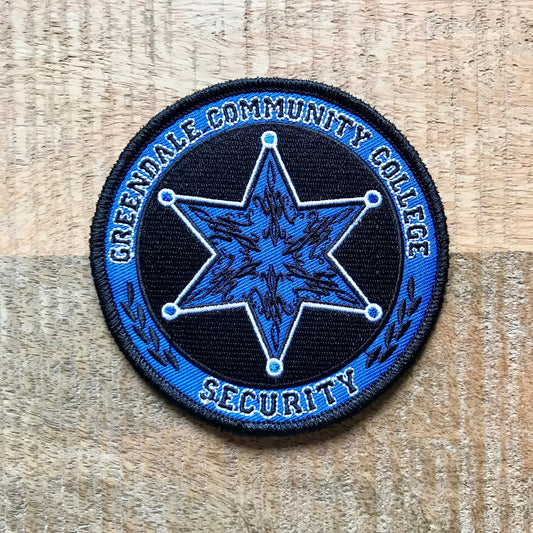 Community Chang Greendale Security Uniform Costume Patch Embroidered Sew On Iron On Badge Parche DIY TV Show Annie Jeff Troy Abed College