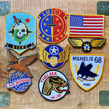 Stranger Things Steve Leather Brown Jacket Patches Set Embroidered Iron Sew On Badge DIY Prop Costume Hawkins 4 Risky McNelis 68 Lucy Thelma