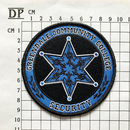 Community Chang Greendale Security Uniform Costume Patch Embroidered Sew On Iron On Badge Parche DIY TV Show Annie Jeff Troy Abed College