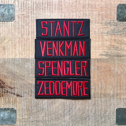 Ghostbusters Uniform Name Embroidered Sew On Iron On Patch Badge Stantz Venkman Zeddemore Spengler DIY Parche - Demogorgon Patches - DP