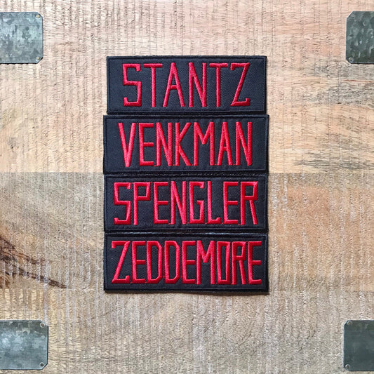 Ghostbusters Uniform Name Embroidered Sew On Iron On Patch Badge Stantz Venkman Zeddemore Spengler DIY Parche - Demogorgon Patches - DP