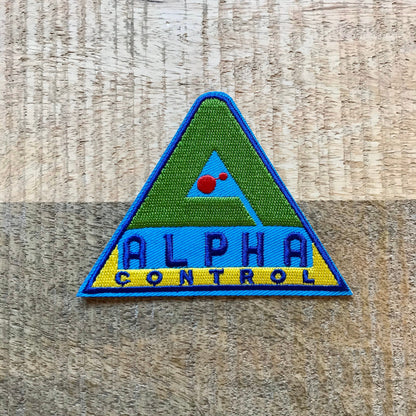 Lost In Space Alpha Control Logo Embroidered Iron On Patch Badge Parche DIY Costume Prop Sew On Uniform Demogorgon Patches