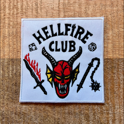 STRANGER THINGS HELLFIRE CLUB EMBROIDERED PATCH IRON HALLOWEEN DIY PROP COSTUME