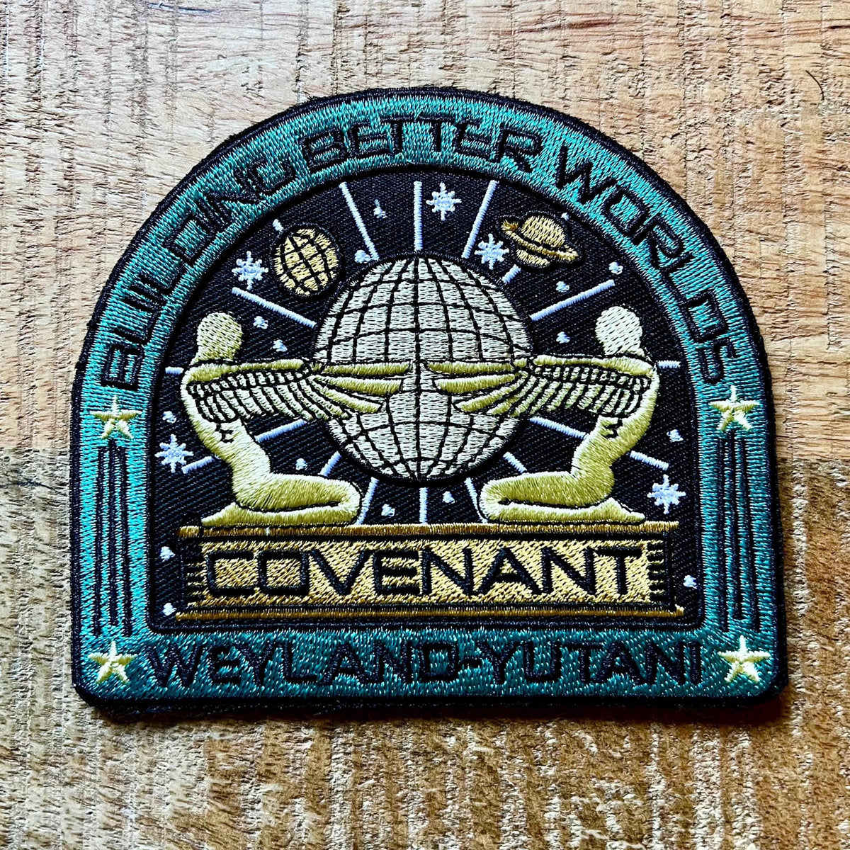 Alien Covenant Exploration Uniforms USCSS Coveralls Crew Set Patches Embroidered Iron On Sew Badge DIY Prop Earth Movie Space Suit Danny