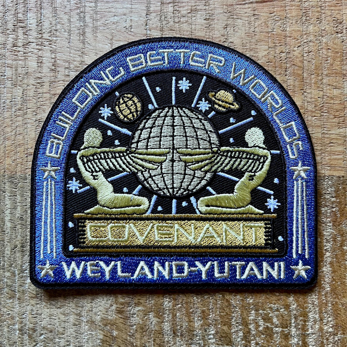 Alien Covenant Exploration Uniforms USCSS Coveralls Crew Set Patches Embroidered Iron On Sew Badge DIY Prop Earth Movie Space Suit Danny