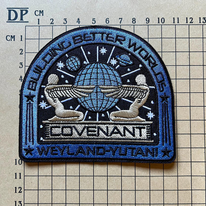 Alien Covenant Exploration Uniforms USCSS Coveralls Crew Set Patches Embroidered Iron On Sew Badge DIY Prop Earth Movie Space Suit Danny
