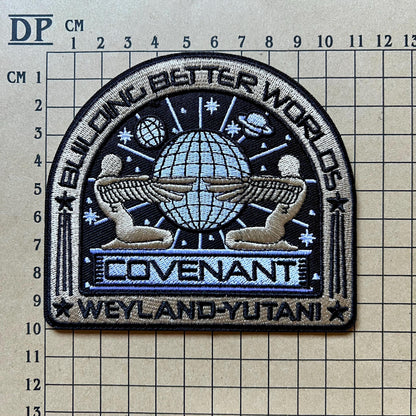 Alien Covenant Exploration Uniforms USCSS Coveralls Crew Set Patches Embroidered Iron On Sew Badge DIY Prop Earth Movie Space Suit Danny